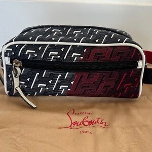 Christian Louboutin Blaster Toiletry Travel Bag & Dust Bag - Excellent Condition